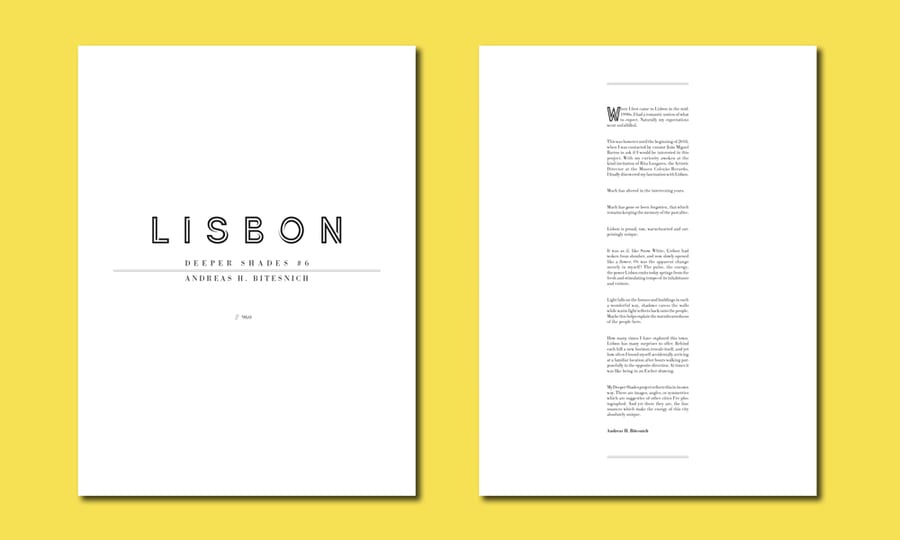 Lisbon — Andreas Bitesnich｜写真集
