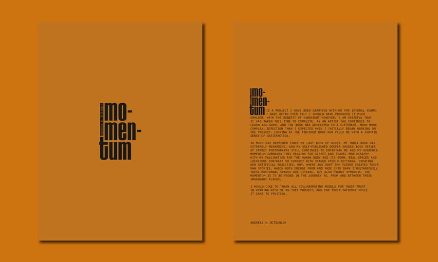 Momentum — Andreas Bitesnich, livre photo