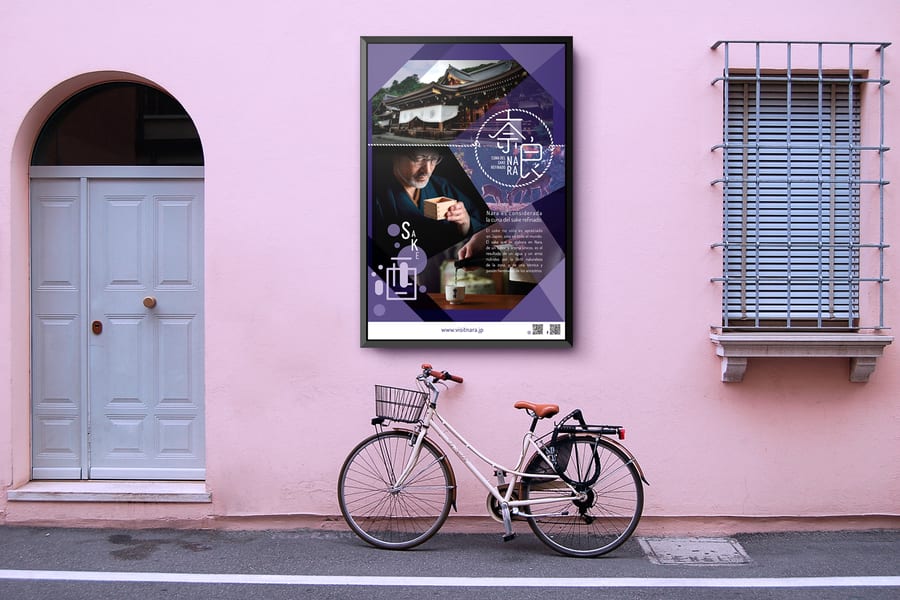 Ville de Nara, affiche et flyer