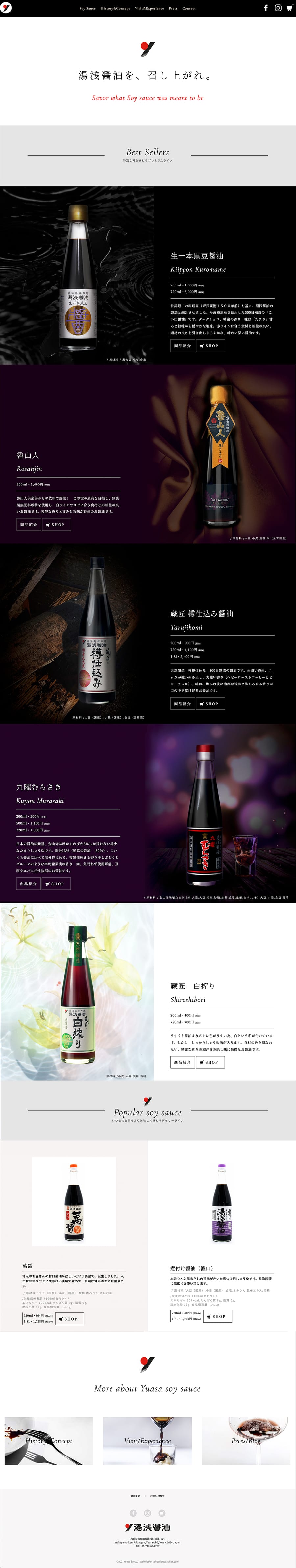 Yuasa Soy sauce｜伝統的な醤油