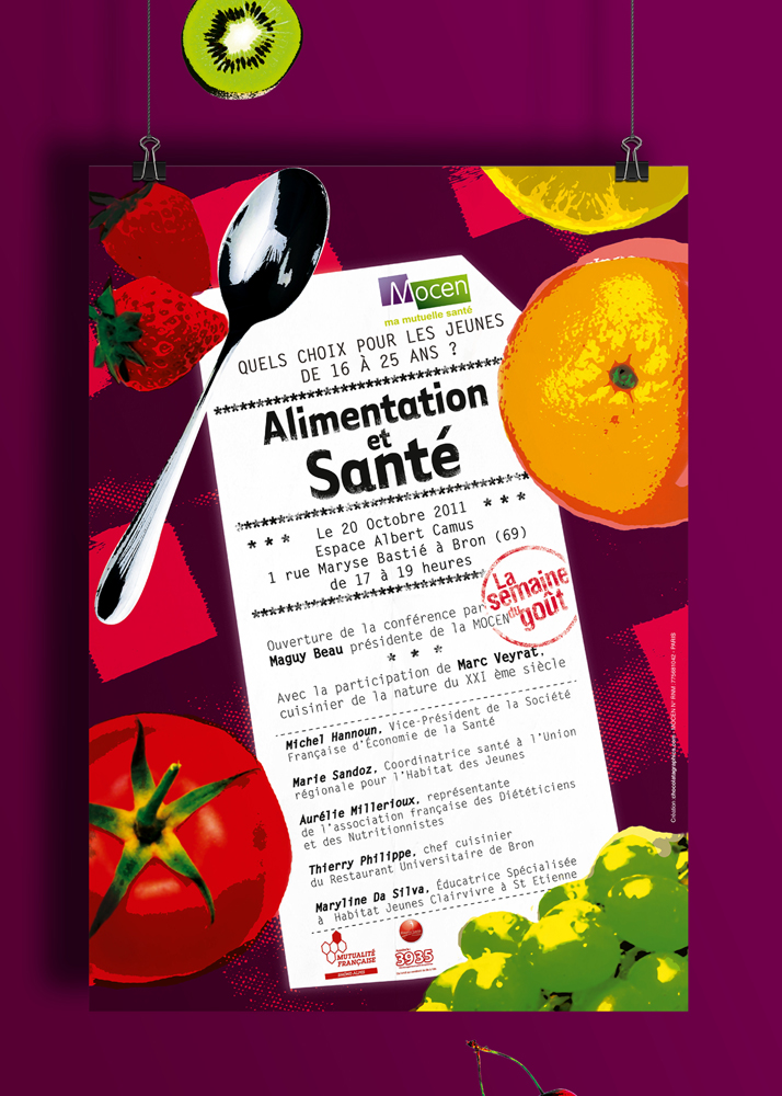 Mocen, affiche du débat alimentation et santé