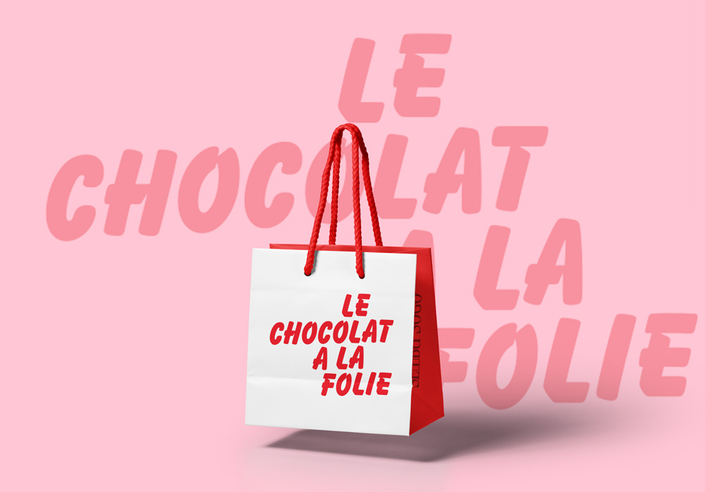 Le chocolat à la folie, shoppingbag