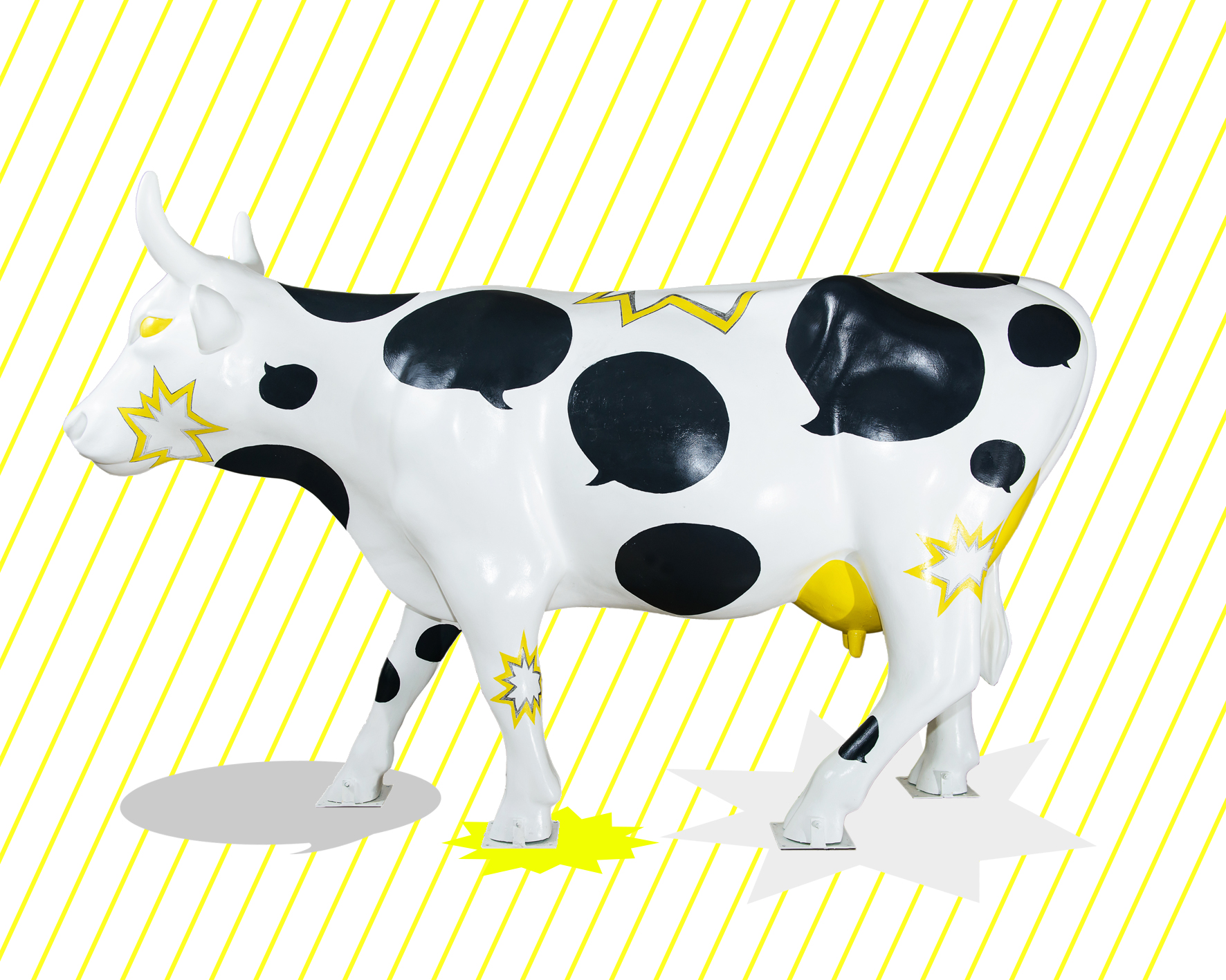 Cowparade, vache communicante