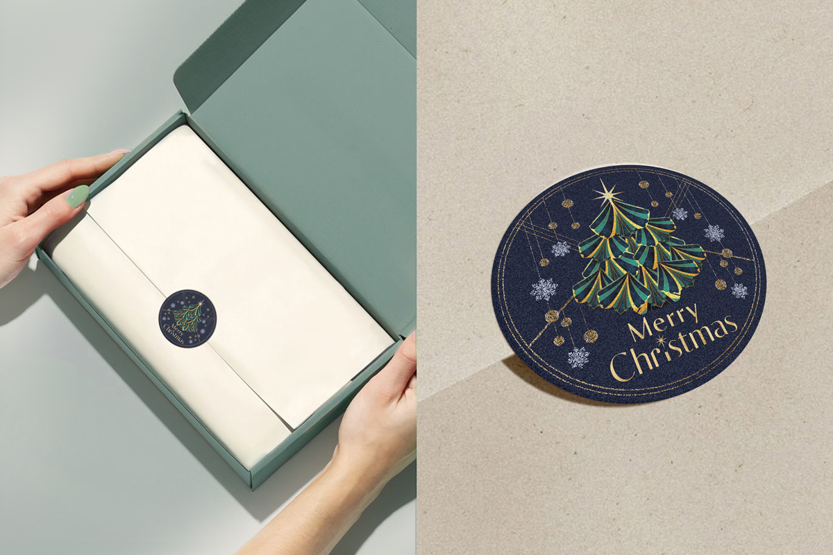 Warmest White Christmas sticker